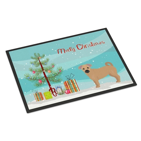 Carolines Treasures 24 x 36 in. Tan Jug Christmas Tree Indoor or Outdoor Mat CK3845JMAT